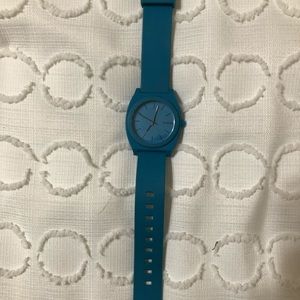 Blue Silicone Nixon watch time teller